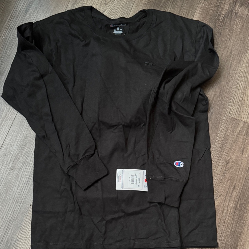Champion Men's Black Long Sleeve Shirt